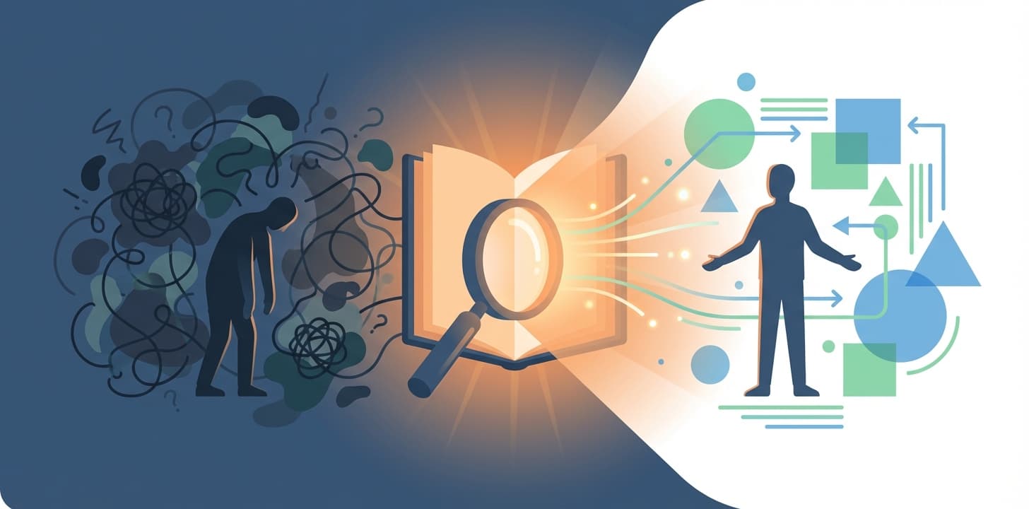 Illustration du passage de la confusion à la compréhension du harcèlement moral au travail